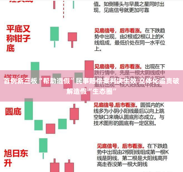 首例新三板“帮助造假”民事赔偿案判决生效 立体化追责破解造假“生态圈”