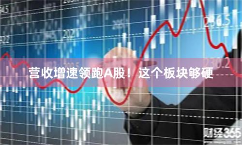 营收增速领跑A股！这个板块够硬
